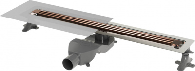 Душевой лоток 80 см ArmadiArt B&amp;T Infinity (981-80-CB), медь брашированная