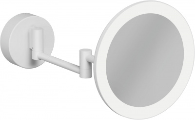 Зеркало косметическое с подсветкой KLUDI Vela R (5899553W), белый матовый